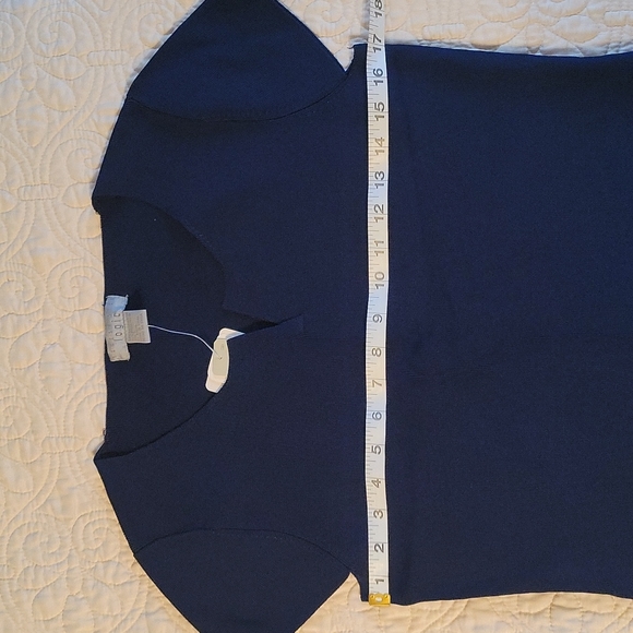 August Silk Logic Navy Blue cap sleeved sweater - Picture 5 of 6